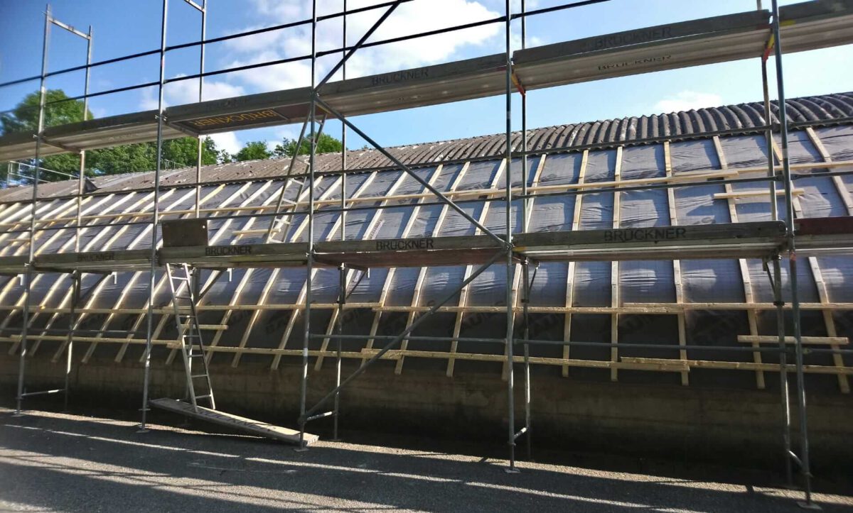 Renovierung Hallendach 2021