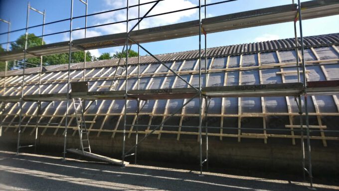 Renovierung Hallendach 2021